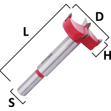 Durable Taş Menteşe Yeri Açma Bıçağı 19 mm