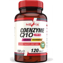 Nevfix Coenzyme Q10 200 Mg Koenzim Resveratrol Q10 Karamuk 120 Tablet & Vitamin D3 400 Iu 20 ml Sprey (Sıvı)