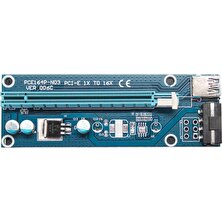 Alfais 4747  Pcı E Express 1x To 16X USB 3.0 Riser Yükseltici Uzatma Kartı