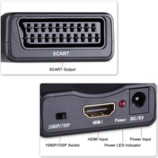 Alfais 4363 HDMI To Scart Av Video Tv Çevirici Dönüştürücü Adaptör