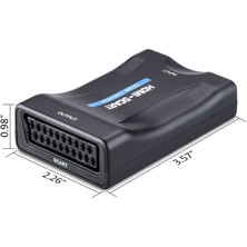 Alfais 4363 HDMI To Scart Av Video Tv Çevirici Dönüştürücü Adaptör