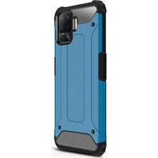 Microsonic Oppo Reno 5 Lite Kılıf Rugged Armor Mavi