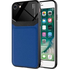 Microsonic Apple iPhone Se 2020 Kılıf Uniq Leather Lacivert