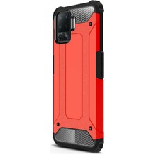 Microsonic Oppo Reno 5 Lite Kılıf Rugged Armor Kırmızı