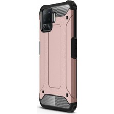 Microsonic Oppo Reno 5 Lite Kılıf Rugged Armor Rose Gold