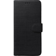 Microsonic Oppo Reno 5 Lite Kılıf Fabric Book Wallet Siyah