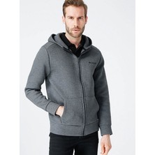 Columbia Kapüşonlu Yaka Uzun Kol Fermuarlı Erkek Sweatshirt CS0181-012