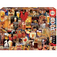 Educa Puzzle Vintage Beer Collage 1000 Parça Puzzle