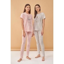 Feyza 4010 Bayan Kısa Kollu Pijama Takımı