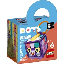 LEGO DOTS Ejderha Çanta Süsü 41939- El Sanatları Seven Çocuklar için Yaratıcı Kendin Yap Oyuncak Yapım Seti  (82 Parça)