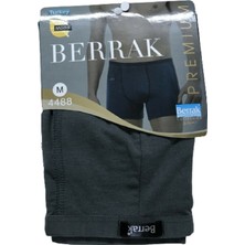 Berrak 2 Adet Füme Renk Ince Kemerli Modal Boxer