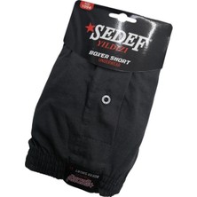 Sedef 6 Adet Siyah Renk Havlu Bel Boxer