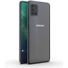 MobaxAksesuar Samsung Galaxy A71 Kılıf Şeffaf Silikon Hibrit Case