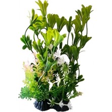 Chicos Akvaryum Yapay Dekoru Tabanlı Plastik Bitki 8'' (20 Cm)
