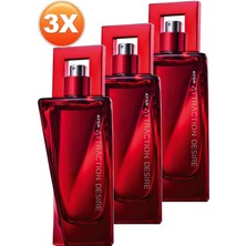 Avon Attraction Desire Kadın Parfüm Edp 50 Ml. Üçlü Set