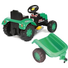 Uj Toys Farmer Römorklu Akülü Traktör 6V-YEŞIL