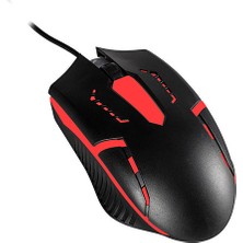 Hytech Hyk-46 Gamy Combo Siyah USB Kırmızı Tuşlu Q Klavye + Mouse Set