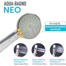 Aqua Bagno Neo  El Duşu - Duş Başlığı  3 Fonksiyonlu