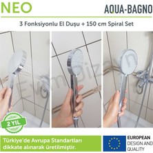 Aqua Bagno Neo  El Duşu - Duş Spirali Hortumu  Set 2 Parça