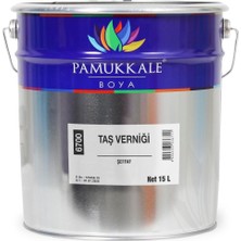 AlanSansli Pamukkale Doğal Taş Verniği Solvent Bazlı Şeffaf 0.75 Lt