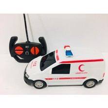 Yeşil Elma Hediyelik Uzaktan Kumandalı Ambulans Pilli Full Fonksiyon