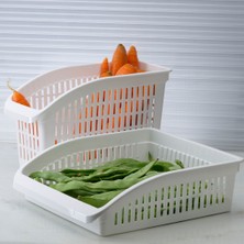 Gondol Plastik Gondol Buzdolabı Içi Düzenleyici 2'li Set