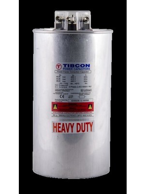 Tibcon 10KVAR 400V Trifaze Silindir Tip Kondansatör HD-CYL-10-400-SCR