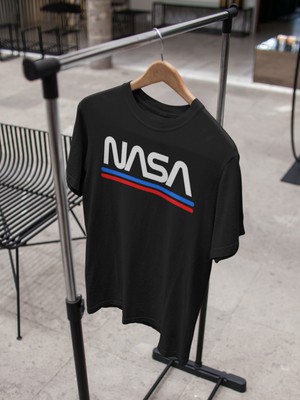 Grif Nasa  Baskılı Oversize  Erkek T-Shirt