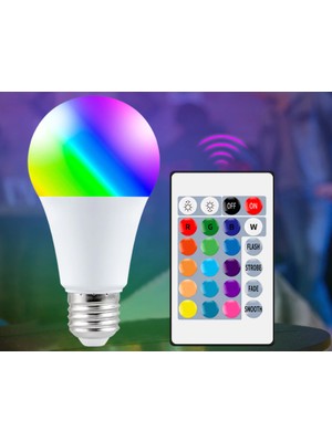 Hitit Elektrik Cata LED Ampul Uzaktan Kumandalı Rgb E27 3200 K CT-4058