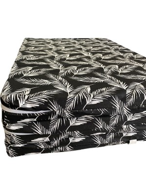 Vip Home Concept Katlanır Yatak Yer Yatağı Sünger Yatak Taşınabilen Tek Kişilik 80X180 Siyah Tüylü 7 cm