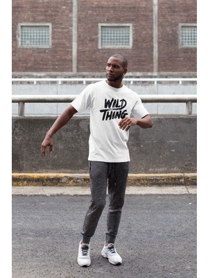 Grif Wild Thing Baskılı Oversize  Erkek T-Shirt