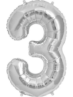 Pazariz  3 Folyo Balon Gümüş