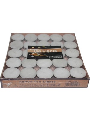 Pazariz  100 Adet Beyaz Tealight Mum