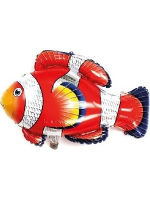 Pazariz  Folyo Balon Doğum Günü Balonu Parti Balonu 90 x 71 cm Turuncu Balık