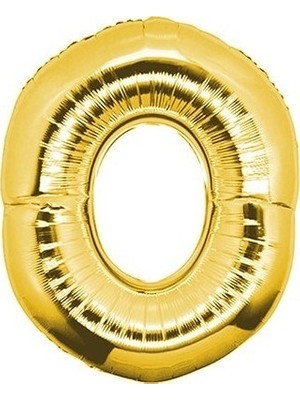 Ez Jet Ezjet  Balon Parti 0 Rakamı Gold Folyo Balon 102 cm