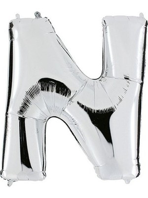 Ez Jet Ezjet  Balon Parti N Harf Gümüş Folyo Balon 102 cm