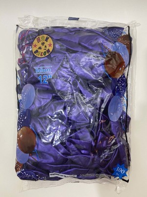 Ez Jet Ezjet   Balon - Mor Metalik Balon - 100 Adet