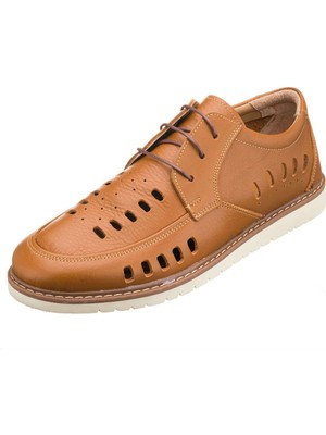 Costo Shoes 45 - 46 - 47 - 48 - 49 - 50 AG1977 Taba Termo Taban 4 Mevsim Kullanılabilir Büyük Numara Dana Derisi Rahat Geniş Kalıp Üst Kalite Erkek Ayakkabı