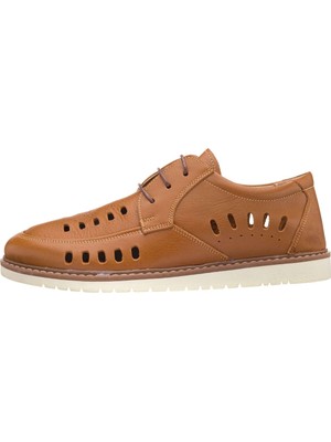 Costo Shoes 45 - 46 - 47 - 48 - 49 - 50 AG1977 Taba Termo Taban 4 Mevsim Kullanılabilir Büyük Numara Dana Derisi Rahat Geniş Kalıp Üst Kalite Erkek Ayakkabı