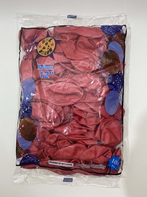 Pembecin   Balon - Kırmızı Metalik Balon - 100 Adet