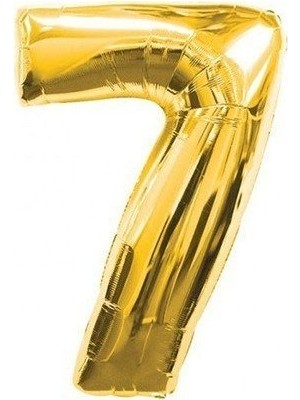 Pembecin Gold Folyo Balon 7 Rakamı