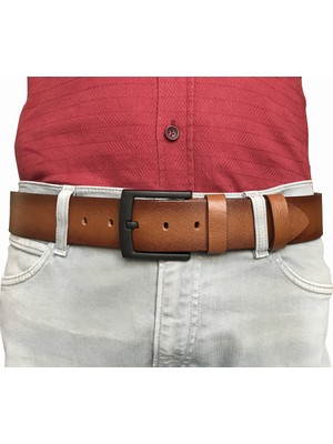 GoDeri  Deri 4.5 cm Taba Kot, Spor Kemer