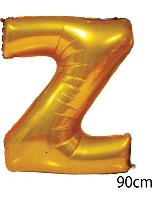 Pazariz  90 cm Z Harfi Folyo Balon Altın