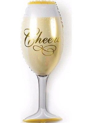 Pazariz  Folyo Balon Doğum Günü Balonu Parti Balonu 92 x 37 cm Kadeh