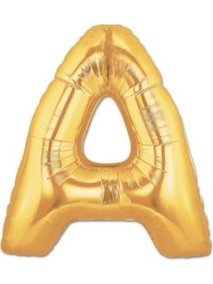 Ez Jet Ezjet  Balon Parti A Harf Gold Folyo Balon 102 cm
