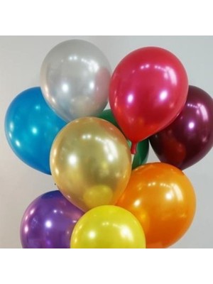 Ez Jet Ezjet Parti Seza 30 Adet Karışık Renkli Metalik Balon