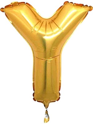 Ez Jet Ezjet  Balon Parti Y Harf Gold Folyo Balon 102 cm