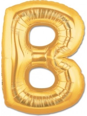 Ez Jet Ezjet  Balon Parti B Harf Gold Folyo Balon 102 cm