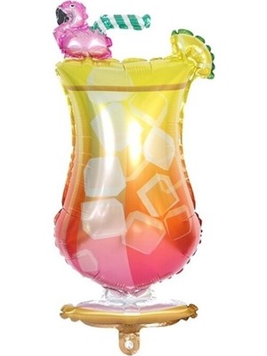 Ez Jet Ezjet  Folyo Balon Doğum Günü Balonu Parti Balonu 40X85 cm Kadeh