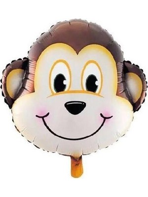 Ez Jet Ezjet  Folyo Balon Doğum Günü Balonu Parti Balonu 45 cm Maymun
